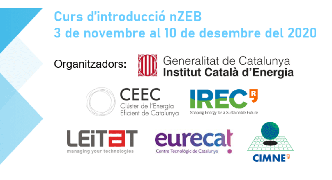 6a edició del curs sobre edificis de consum d’energia gairebé zero (nZEB) 2020