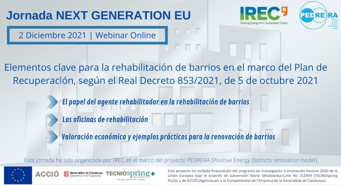 Elementos clave para la rehabilitación de barrios | Webinar