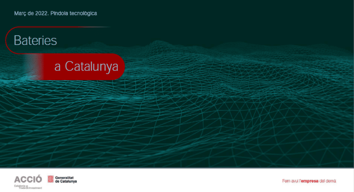 Presentation of the technological report 'Batteries in Catalonia'