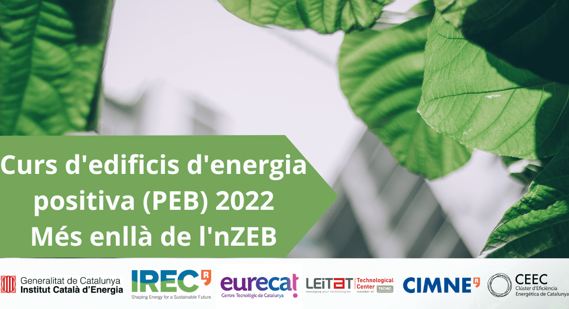 Curs d'edificis d'energia positiva (PEB). Més enllà de l'nZEB 2022