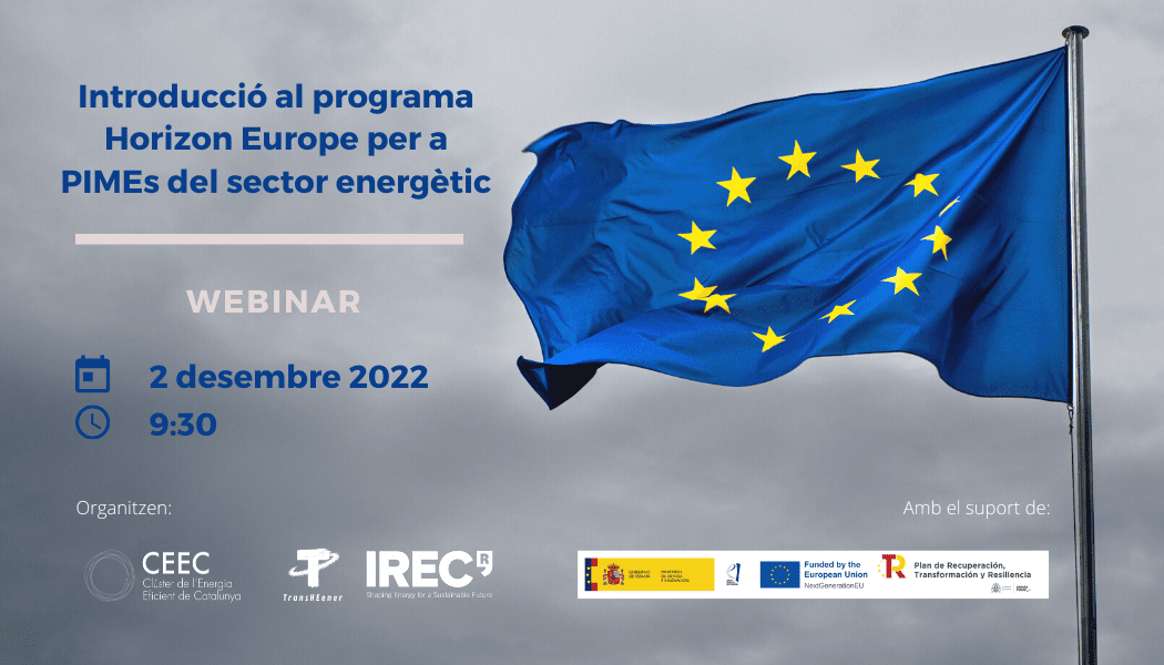 Introducció al programa Horizon Europe per a PIMEs del sector energètic