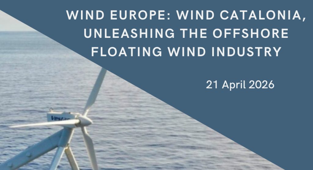 IREC at WindEurope 2026: “Wind Catalonia: unleashing the offshore floating wind industry”