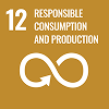Icono del ODS 12 Producción y Consumo Responsables, que ilustra el enfoque educativo de GARA sobre hábitos sostenibles en la vida cotidiana.