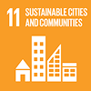Icono del ODS 11 Ciudades y Comunidades Sostenibles, representando el compromiso social de GARA con un futuro equitativo y resiliente.